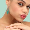SOHI Women's Rose Gold Circular Drop Earrings - 3 of 3