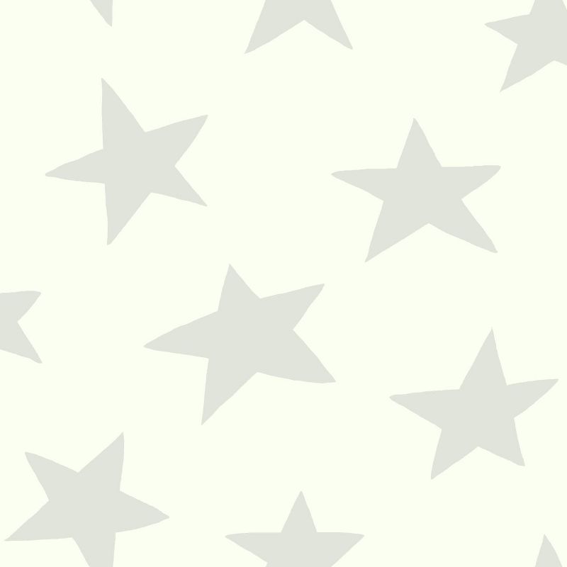 RoomMates Star Peel &#38; Stick Wallpaper Gray, 1 of 10