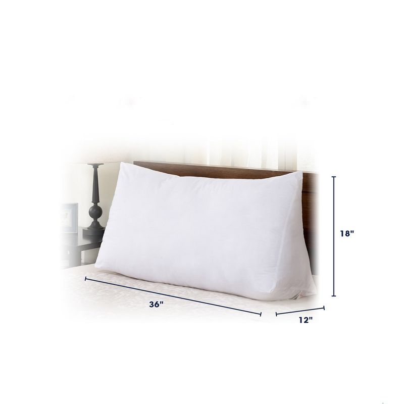 Cheer Collection Extra Replacement Cover for Oversized Wedge Pillow - White (Pillowcase Only), 3 of 6