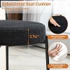 DYHOME 24 Inches Counter Height Bar Stools with Boucle Fabric Upholstered Pad Wood Back, for Kitchen Island, Cafe, Set of 4 - 4 of 4