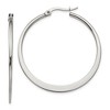 Chisel Stainless Steel Polished 40mm Diameter Hoop Earrings - 2 of 4