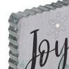 Northlight 12" LED Lighted 'Joy' Snowman Christmas Canvas Wall Art - 4 of 4