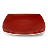 Gibson Home Soho Lounge 16 Piece Soft Square Stoneware Dinnerware Set in Red and White - image 3 of 4