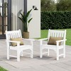 WestinTrends Outdoor Patio HDPE Adirondack Dining Arm Chairs (Set of 2) - 2 of 4