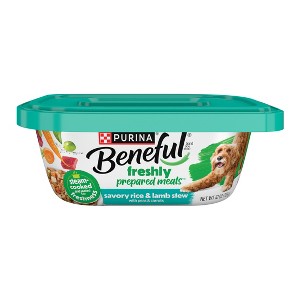 Purina Beneful Prepared Meals Stew Recipes Wet Dog Food - 10oz - 1 of 4
