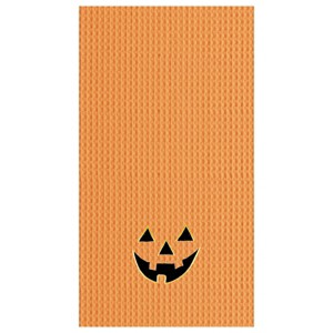 C&F Home Jack-O-Lantern Halloween Waffle Weave Embroidered Cotton Kitchen Towel - 1 of 4