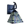 Chloe Lighting Kinsey Mission Tiffany-Style Blackish Bronze 1 Light Wall Sconce - 4 of 4