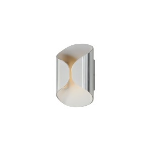 ET2 Lighting Folio 2 - Light Wall Light in  Satin Aluminum/White - 1 of 1