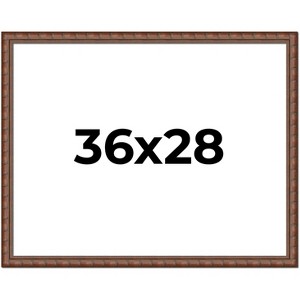PosterPalooza | 36x28 Modern Bamboo Picture Frame, UV Acrylic, 5 Finishes - 1 of 4