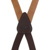 CTM Coated Leather Clip-End 3/4 Inch Suspenders - 2 of 4
