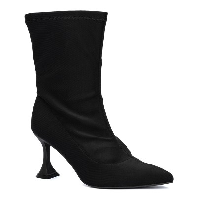 Fashion To Figure Women's Kia Heeled Boot - Wide Width