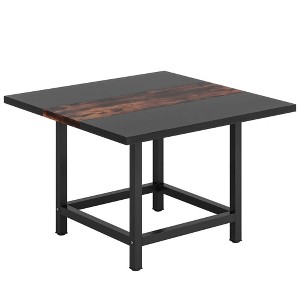 NicBex 39.37" Square Dining Table Modern Center Table with Wood Tabletop for Living Room & Office - 1 of 4