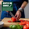Bamboo Cutting Board for Kitchen, Large Wooden Chopping Board for Meat, Vegetables, Fruits, Durable Charcuterie Platter, Eco-Friendly - 2 of 4