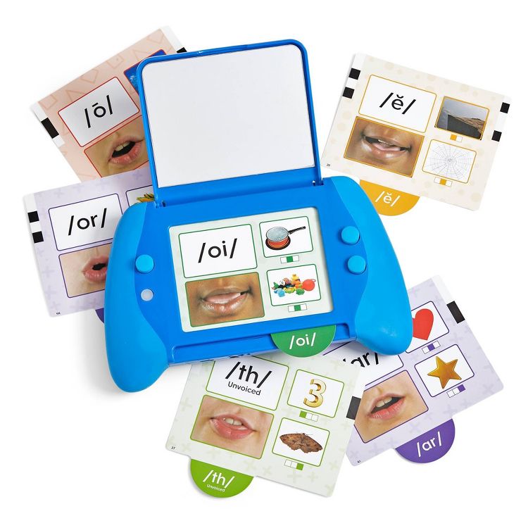 hand2mind Talking Mirror My Sounds Phoneme Set: Preschool Language Skills Plastic Teaching Charts & Props, 25 Pieces, 2 of 8