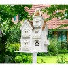 Home Bazaar 15" Victorian Manor Wood Bird House White - 2 of 2
