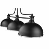 Melange 3-Light Billiards Pendant - Matte Black & Brushed Nickel, 52" Wide, Dimmable - 2 of 4