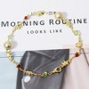 RMZ GOLD NYC 18K-Gold-Filled Multi-Color Lucky Elephant Ball Anklet - 2 of 3