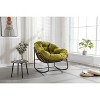 LOVMOR Outdoor Patio Rocking Chair with Padded Cushion, Oversized Papasan Chair, Rattan Wicker Egg Chairs Rocker for Front Porch Living Room Bedroom - 2 of 4