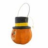 Cody Foster 6.0 Inch Pumpkin Gent Candy Bucket Halloween Wire Handle Decorative Buckets - 4 of 4