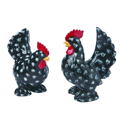 Transpac Ceramic Chicken Decor Set of 2 Spring Home Decorations