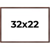 PosterPalooza | Classic Modern Brown Picture Frame - UV Acrylic, Backing Board, Hanging Hardware Included - 2 of 4