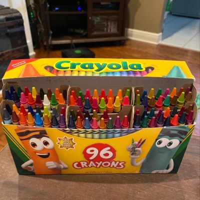 Crayola Crayons Large Set of 96 Assorted Colors with Built-in Sharpener