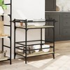 CLIHOME 3-Tier Rolling Kitchen Trolley, Serving Bar Cart for Home with Removable Wheels - 3 of 4