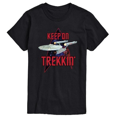 Men's - Star Trek - Keep On Trekkin -Men's Short Sleeve Graphic T-Shirt Short Sleeve Graphic T-Shirt
