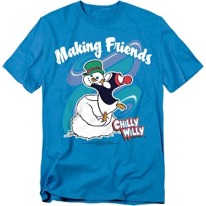 Chilly Willy Making Friends Adult T-Shirt - 1 of 4