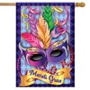 Mardi Gras Mask House Flag Holiday NOLA New Orleans 28" x 40" Briarwood Lane - 2 of 4