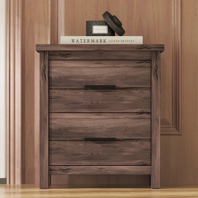 Bella Depot  19.1'' Wooden Nightstand Two Drawer Nightstand