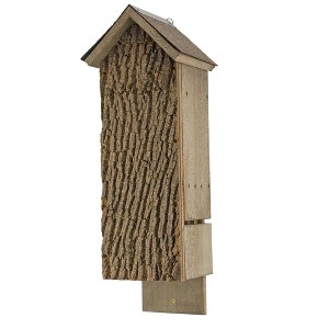 Uncle Dunkels Quadruple Chamber Bat House; Rustic Handmade Backyard Rocket Box Bat Shelter Box - 1 of 4
