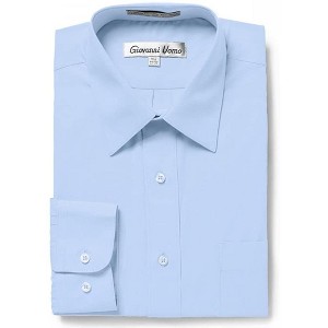 Gentlemen's Collection Men's Regular Fit Long Sleeve Dress Shirt – Available in Multiple Colors - 1 of 2
