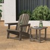 WestinTrends Azura 2-Piece HDPE Plastic Adirondack Patio Chair With 18" Side Table Set - 2 of 4