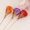 Anna-Kaci Classic Vintage 3Pcs Hat Pin Set with Rhinestone Teardrop and Pearl Accents for Scarves Lapels and Hat Accessories - 3pcs Beautiful - 2 of 4