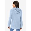Roaman's Women's Plus Size Classic Length Waffle Zip Hoodie - 3 of 4