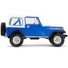 1978 Jeep CJ-7 Renegade Captain Blue Metallic with White Top "Artisan Collection" Series 1/18 Diecast Model Cars by Greenlight - 2 of 4