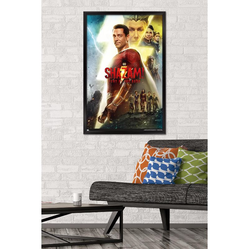 Trends International DC Comics Movie Shazam! Fury of the Gods - One Sheet Framed Wall Poster Prints, 2 of 7