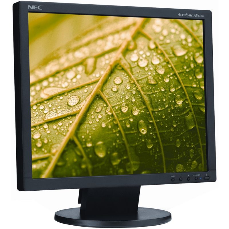 NEC Display AccuSync AS173M-BK 17" SXGA LED LCD Monitor - 5:4 - 17" Class - Twisted nematic (TN) - 1280 x 1024 - 16.7 Million Colors - 250 Nit Typical, 2 of 4