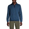 Lands' End Unisex Sweater Fleece Snapneck Pullover - 4 of 4