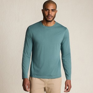 Lands' End Men's Long Sleeve Cotton Supima Tee - 1 of 4