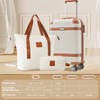 3 PCS ABS Lightweight Hard Shell Carry on Luggage(20") with Travel Bag, Spinner Wheels and TSA Lock - ModernLuxe - 2 of 4