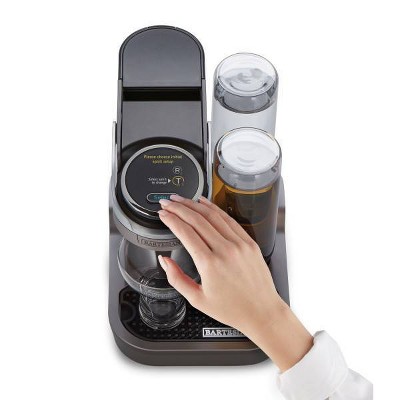 Bartesian Gray Digital Cocktail Blender with Glass Bottles