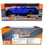 2021 Jeep Gladiator Rubicon (Open Top) Pickup Truck Blue 1/24-1/27 Diecast Model Car by Motormax - 3 of 3