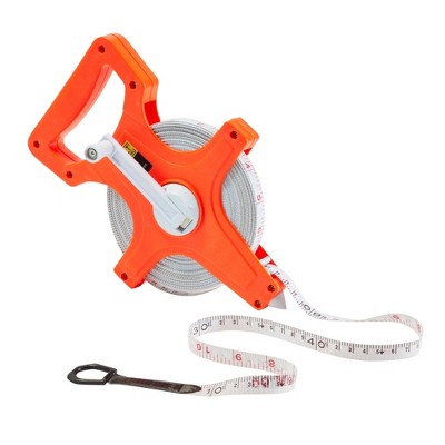 Built Industrial Open Reel Track and Field Measuring Tape, Retractable 50 Meter Tape Measure for Long Jump