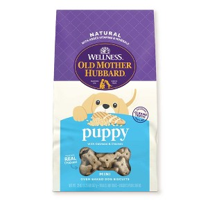 Old Mother Hubbard by Wellness Chicken Classic Crunchy Puppy Biscuits with Chicken, Apple and Carrot Flavor Mini Oven Baked Dog Treats - 20oz - 1 of 4