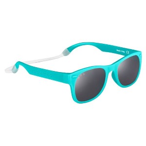 Roshambo Bend-in-Half Flexible Kids Sunglasses | Made in Italy | Polarized UV400 Lens | Carrying Sleeve, Silicone Strap & Ear Locks Included! - 1 of 4