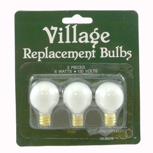 Department 56 Accessory 1.5 Inch Replacement Bulbs 6 Watts 120 V General Christmas Village Accessories - 1 of 1