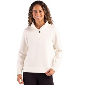 Cutter & Buck Roam Epic Versatility Recycled Womens Quarter Zip Pullover - 1 of 2