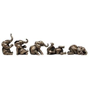 Design Toscano The Five Playful Pachyderms Sculptures - 1 of 2